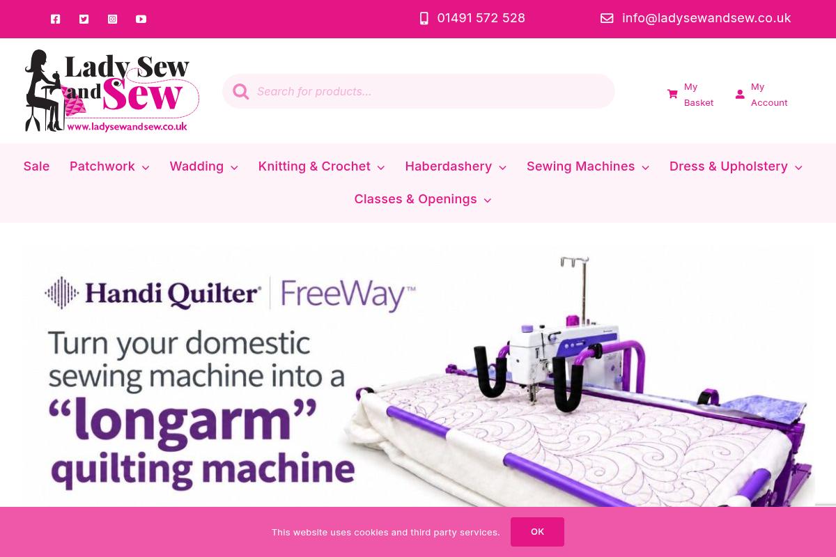 Homepage preview of Lady Sew and Sew